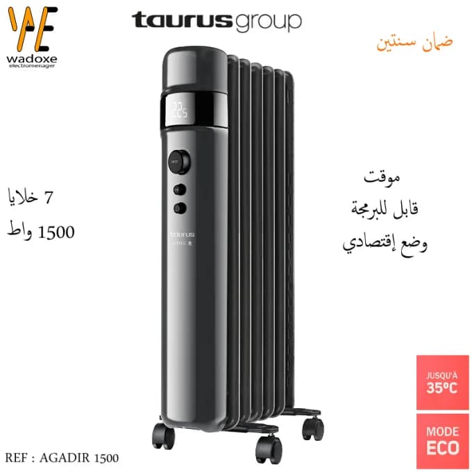 Radiateur a bain d huile programmable Agadir - Taurus
