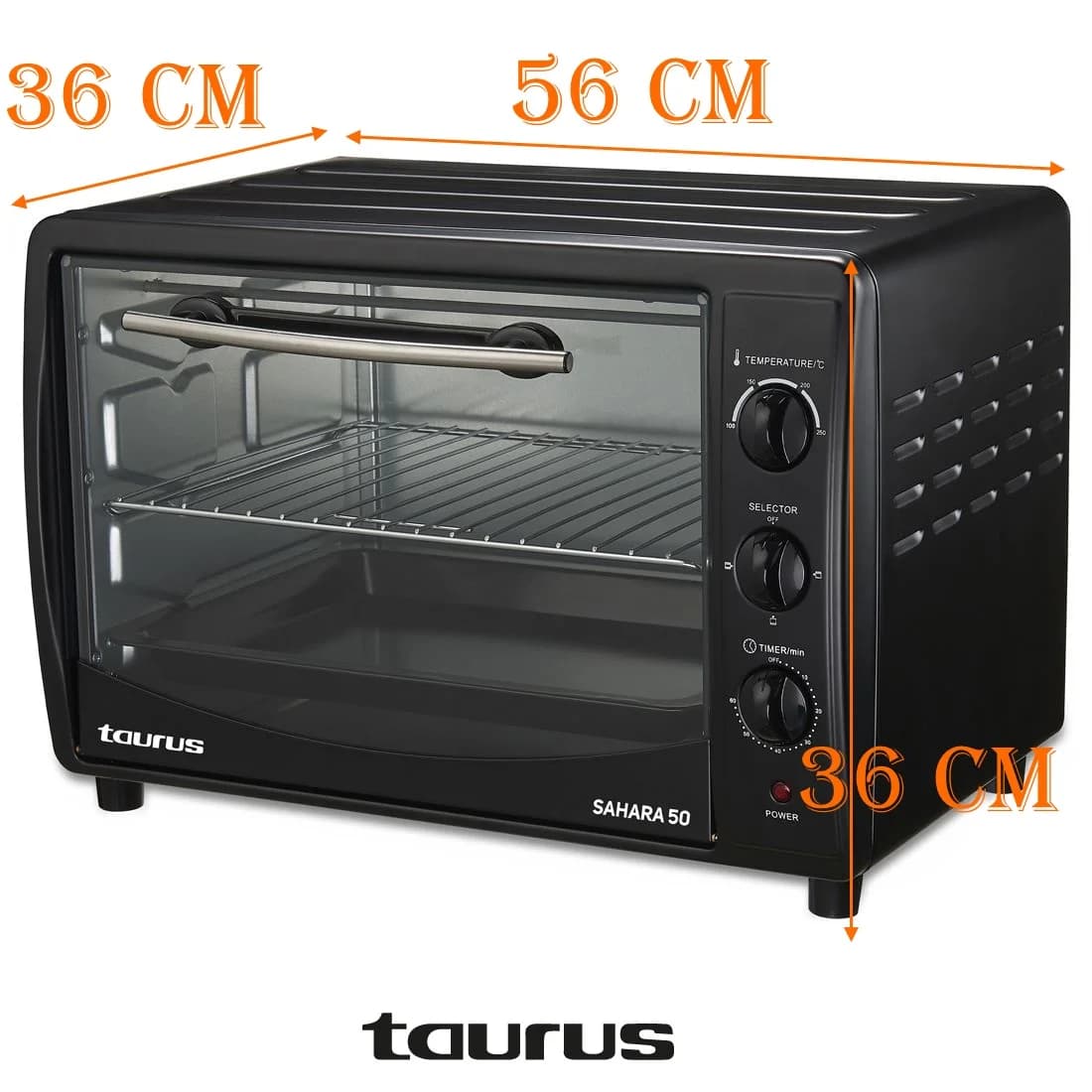 Four électrique Sahar 50 L noir - Taurus