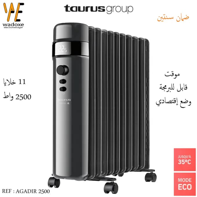Radiateur a bain d huile programmable Agadir - Taurus