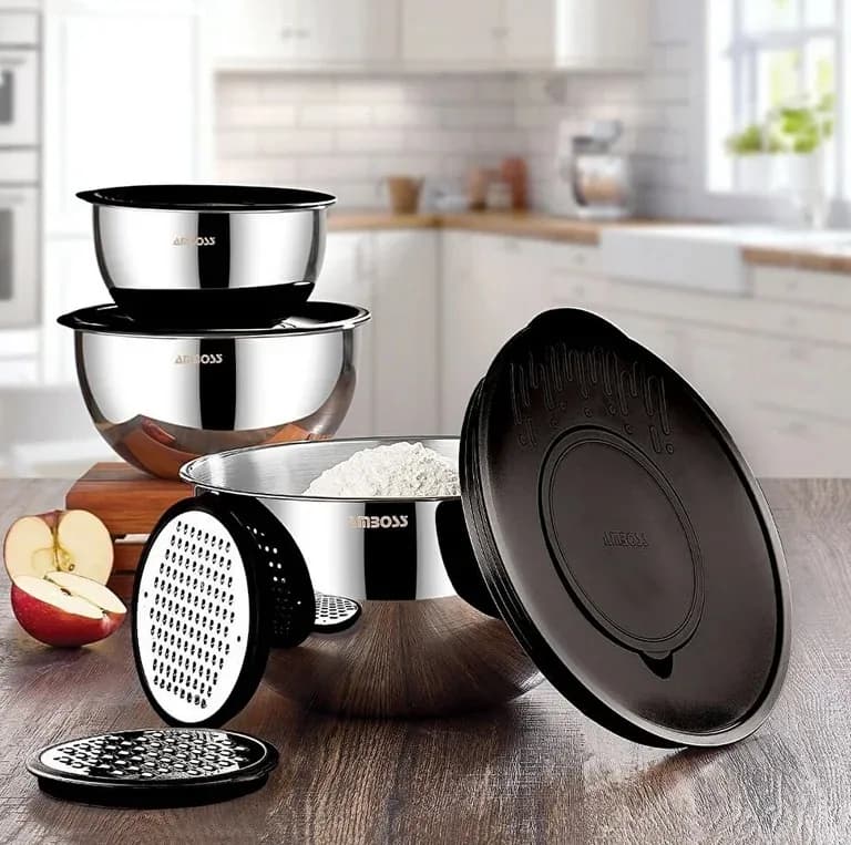 Set 9 pièces multi-usages en inox - AMBOSS