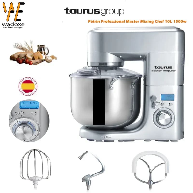 عجانة كهربائية كبيرة الحجم Master mixing chef 10 litres XXL