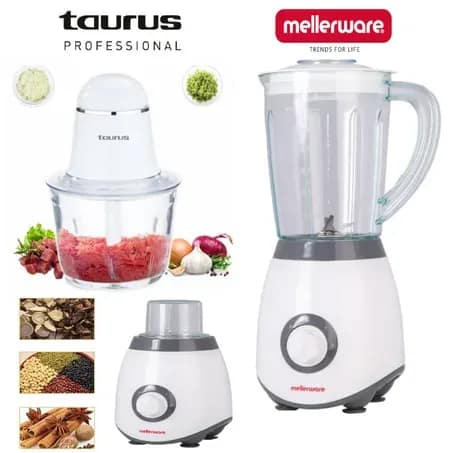 Blender puissant multi-usages + hachoir viande et légumes - TAURUS