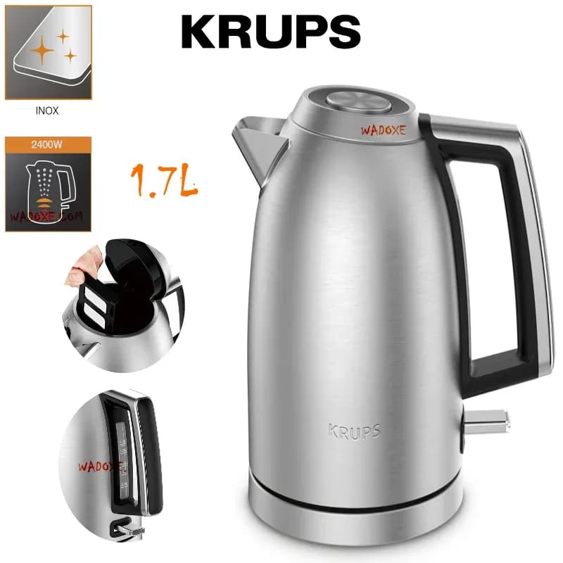 Bouilloire électrique inox poli au design exceptionnel - KRUPS
