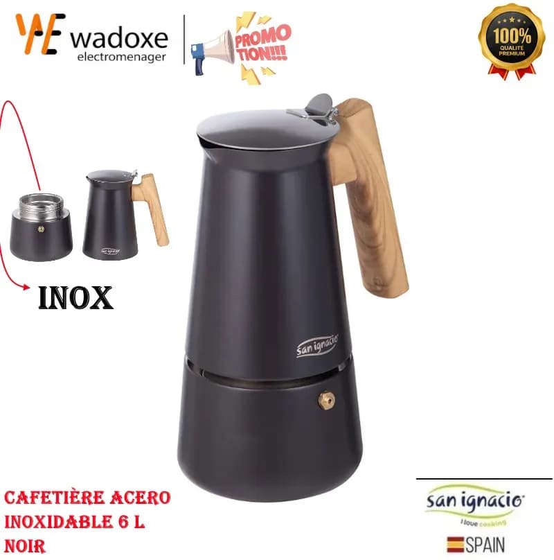 Cafetière italienne, vrai expresso, tous feux - San Ignacio