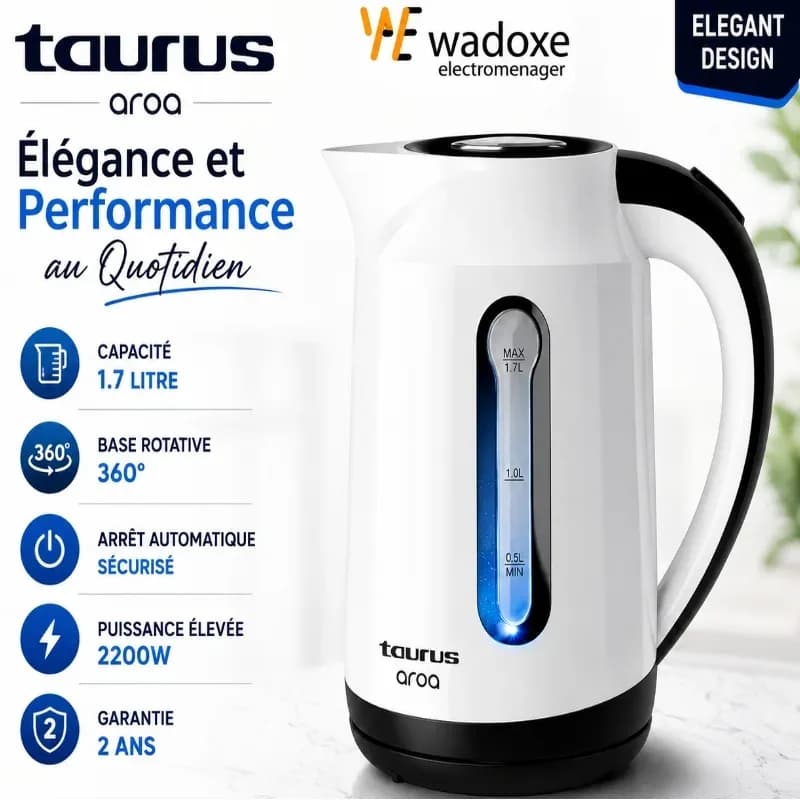 Bouilloire électrique AROA 1,7 L - TAURUS