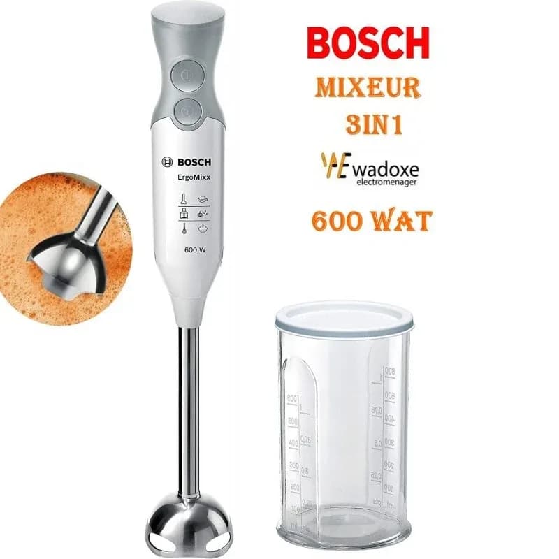 Mixeur plongeant, haute qualité et multifonction 600 W - BOSCH