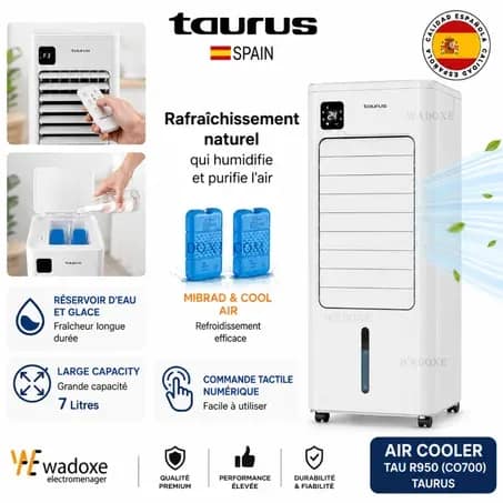 مبرد الهواء التبخيري R950 مع ريموت - TAURUS