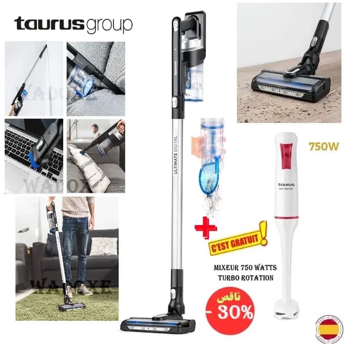 Aspirateur sans fil / dernière génération de moteurs - TAURUS