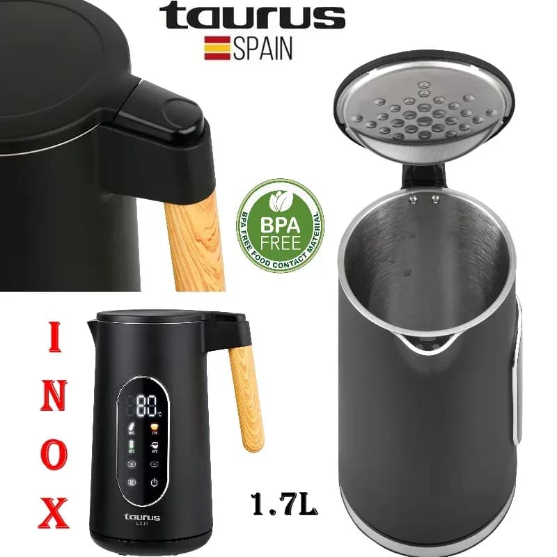 Bouilloire inox intelligente - technologie et élégance + cadeau - TAURUS