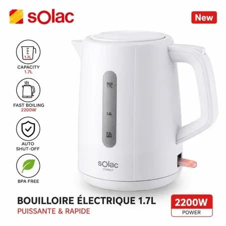 Bouilloire électrique TRAVES 1,7 L - SOLAC