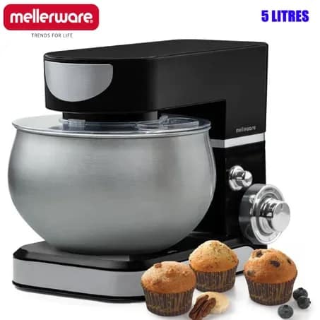 عجانة متعدد الوظائف بـ 6 سرعات مع وعاء من الفولاذ المقاوم للصدأ -MELLERWARE