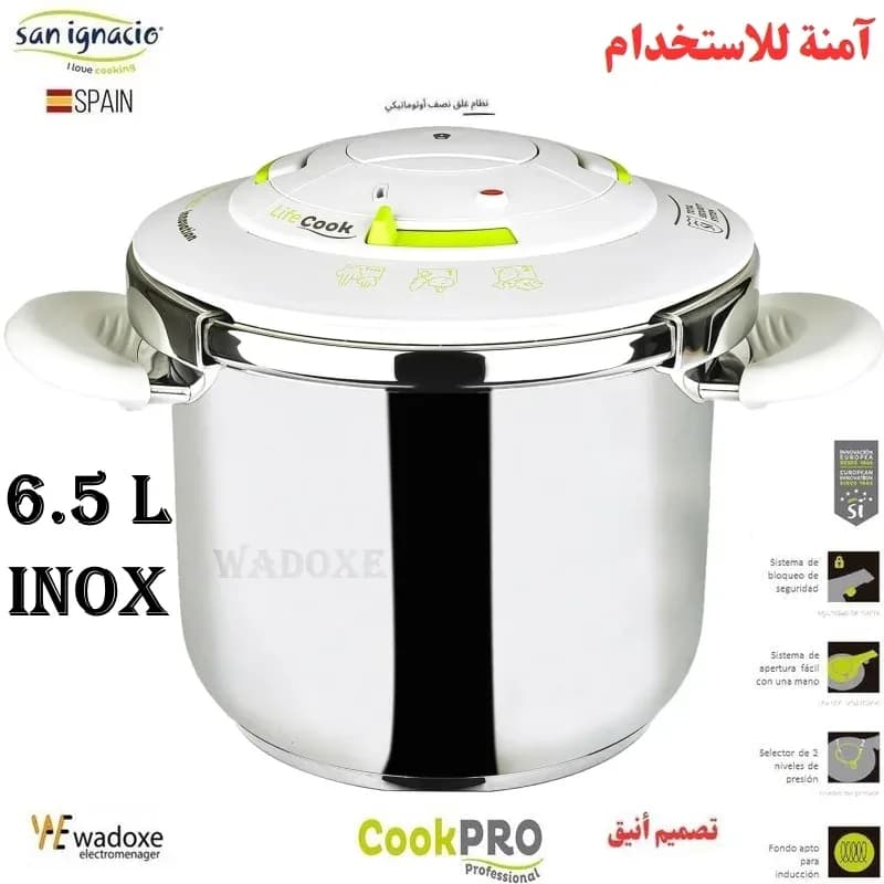 Autocuiseur Lifecook de San Ignacio – inox 6,5 L (diamètre 22 cm)