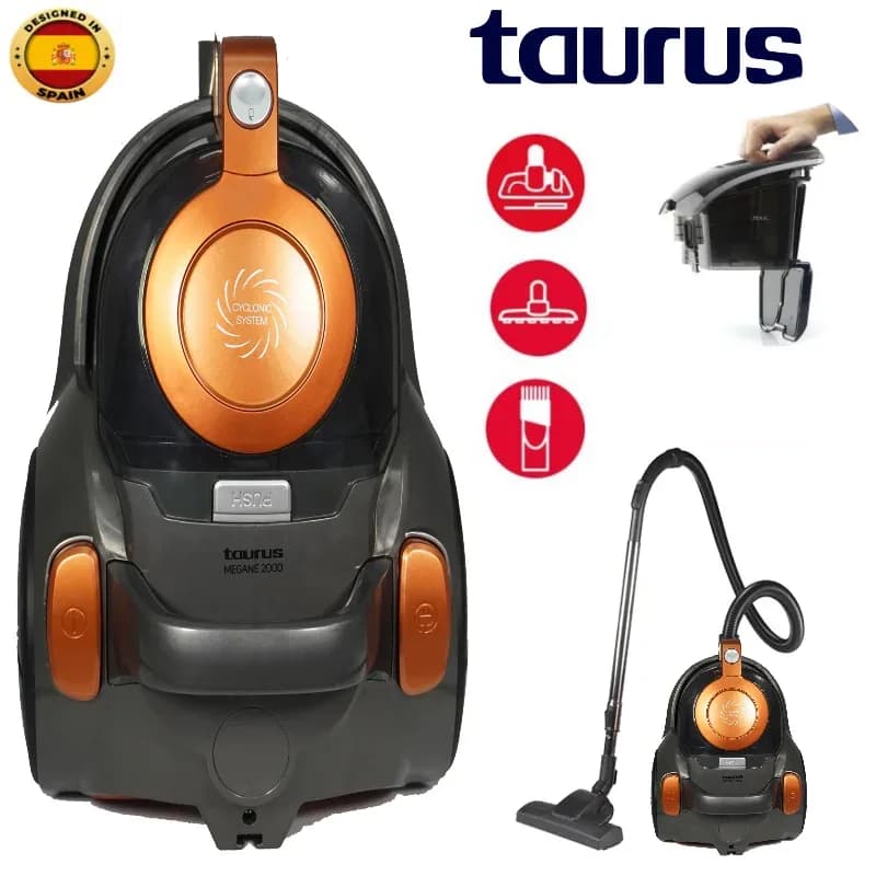 Aspirateur traîneau puissant avec accessoire sols durs et parquet - TAURUS