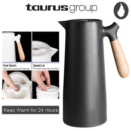 Thermos isotherme pour thé et café, intérieur en verre - TAURUS