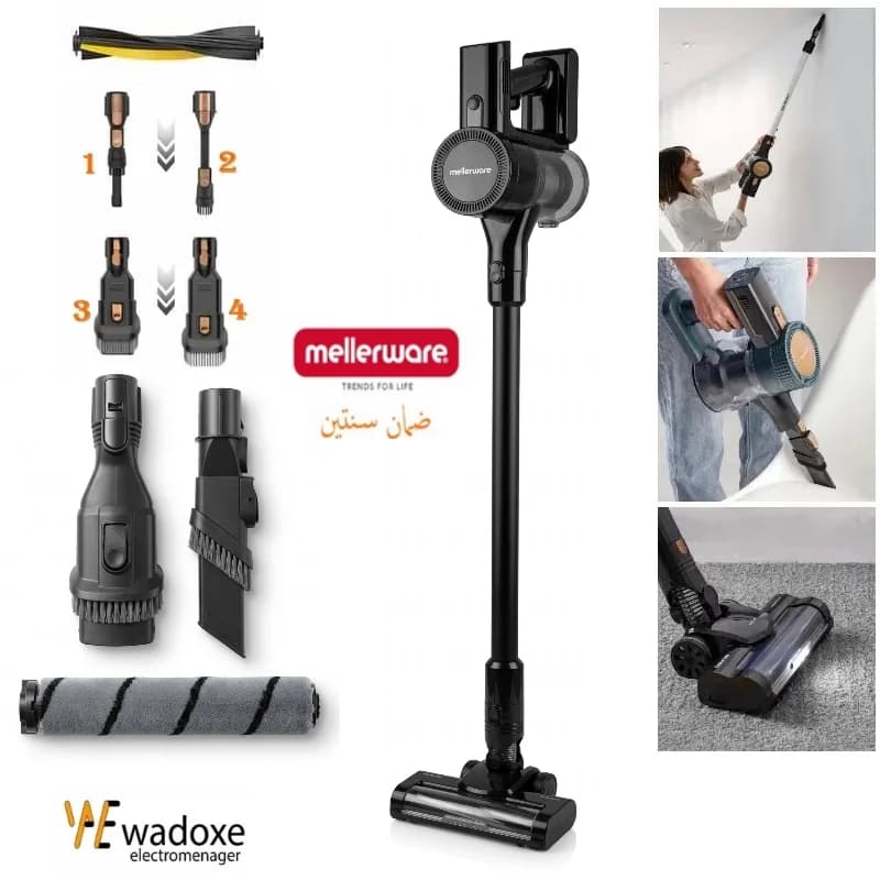 المكنسة الكهربائية اللاسلكية Mellerware VCM IDEAL PRO بجهد 22.2 فولت