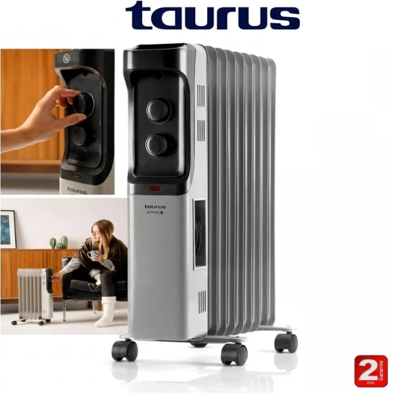 مدفأة زيت taurus نيو داكار 2000 واط – 9 عناصر تسخين